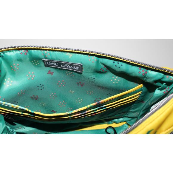 Lug Flare Crossbody Bag in Bouquet Yellow with Adjustable / Removable Strap - Picture 9 of 16